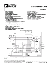 Datasheet AD1881AJST manufacturer Analog Devices