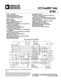 Datasheet AD1885 manufacturer Analog Devices
