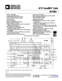 Datasheet AD1886 manufacturer Analog Devices