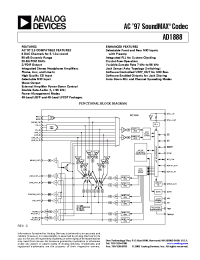 Datasheet AD1888JST-REEL производства Analog Devices