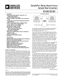 Datasheet AD1890 manufacturer Analog Devices