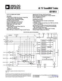 Datasheet AD1981A manufacturer Analog Devices