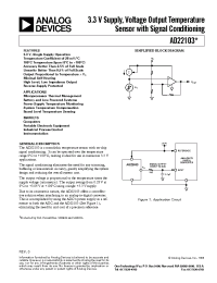 Datasheet AD22103 manufacturer Analog Devices
