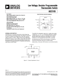 Datasheet AD22105AR-REEL7 manufacturer Analog Devices