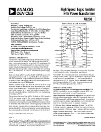 Datasheet AD260AND-0 manufacturer Analog Devices