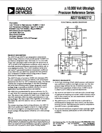 Datasheet AD2712LN manufacturer Analog Devices