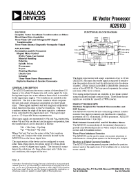 Datasheet AD2S100AP manufacturer Analog Devices