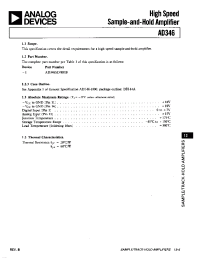 Datasheet AD346 manufacturer Analog Devices