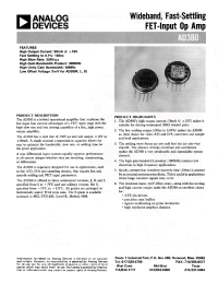 Datasheet AD380S manufacturer Analog Devices