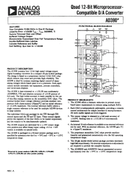 Datasheet AD390J manufacturer Analog Devices