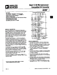 Datasheet AD390TD manufacturer Analog Devices
