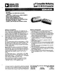 Datasheet AD395JM manufacturer Analog Devices