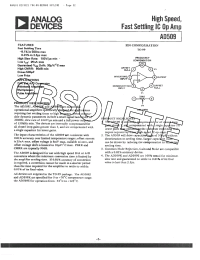 Datasheet AD509SH manufacturer Analog Devices