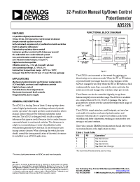 Datasheet AD5228 manufacturer Analog Devices