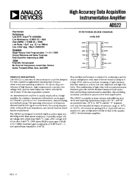 Datasheet AD522A manufacturer Analog Devices