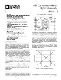 Datasheet AD5232BRU10-REEL7 производства Analog Devices
