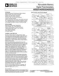 Datasheet AD5233BRU100 manufacturer Analog Devices