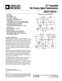 Datasheet AD5241BRU1M-REEL7 manufacturer Analog Devices