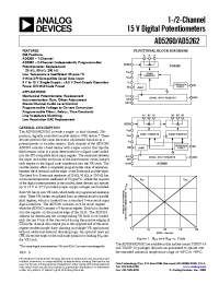 Datasheet AD5262B20 manufacturer Analog Devices
