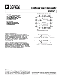 Datasheet AD53042 manufacturer Analog Devices