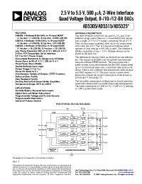 Datasheet AD5305BRM-REEL manufacturer Analog Devices