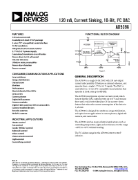 Datasheet AD5398BCPZ-REEL manufacturer Analog Devices