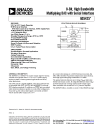 Datasheet AD5425YRM-REEL7 manufacturer Analog Devices