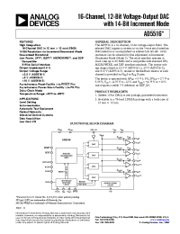 Datasheet AD5516-1 manufacturer Analog Devices