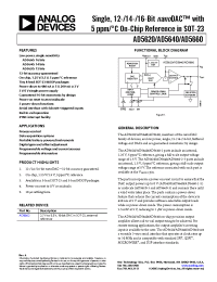 Datasheet AD5620 manufacturer Analog Devices