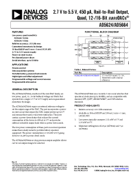 Datasheet AD5624BRMZ-REEL7 manufacturer Analog Devices