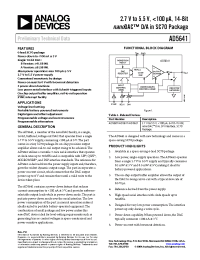 Datasheet AD5641 manufacturer Analog Devices