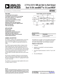 Datasheet AD5663 manufacturer Analog Devices