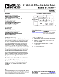 Datasheet AD5663ARMZ-REEL7 manufacturer Analog Devices