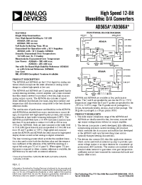 Datasheet AD566AK manufacturer Analog Devices
