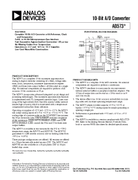 Datasheet AD573K производства Analog Devices
