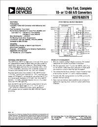 Datasheet AD578KD manufacturer Analog Devices