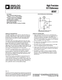 Datasheet AD587U manufacturer Analog Devices