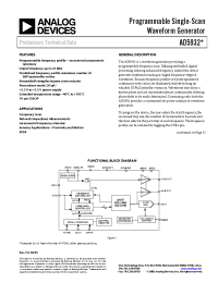 Datasheet AD5932YRUZ manufacturer Analog Devices