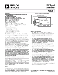 Datasheet AD598JR manufacturer Analog Devices