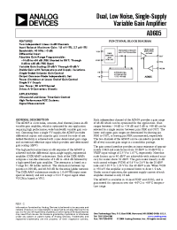 Datasheet AD605A manufacturer Analog Devices