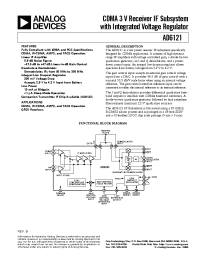 Datasheet AD6121ARSRL manufacturer Analog Devices
