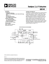 Datasheet AD6140 manufacturer Analog Devices