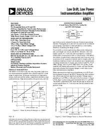 Datasheet AD621S1 manufacturer Analog Devices