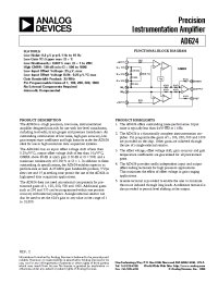 Datasheet AD624A manufacturer Analog Devices