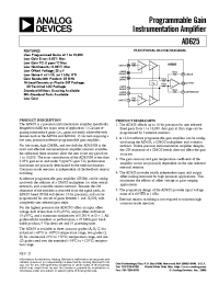 Datasheet AD625A manufacturer Analog Devices