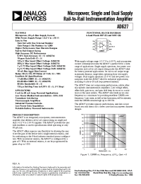 Datasheet AD627B manufacturer Analog Devices