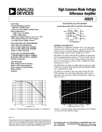 Datasheet AD629BR-REEL1 производства Analog Devices