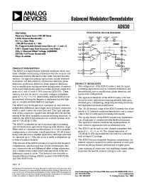 Datasheet AD630SD/883B manufacturer Analog Devices