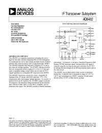 Datasheet AD6402ARS manufacturer Analog Devices