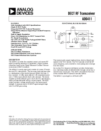 Datasheet AD6411AST manufacturer Analog Devices